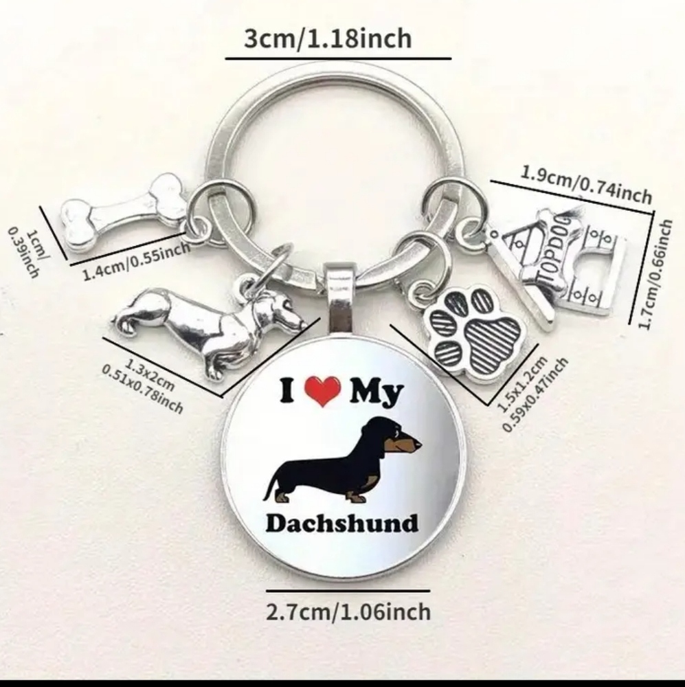 Dachshund Lover Pendant/Keyring #New
